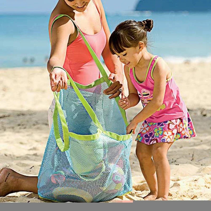 Kids Storage Toys - Children Sand Away Protable Mesh Bag