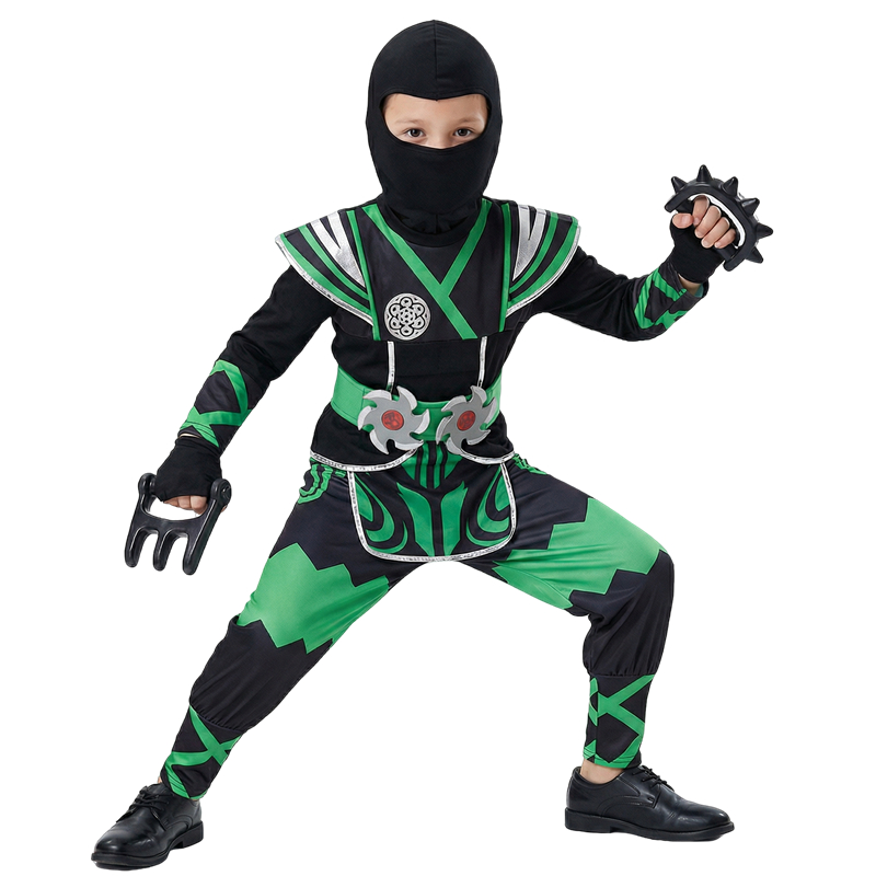 Kids Toys Play - Green Ninja Costume for Kids with