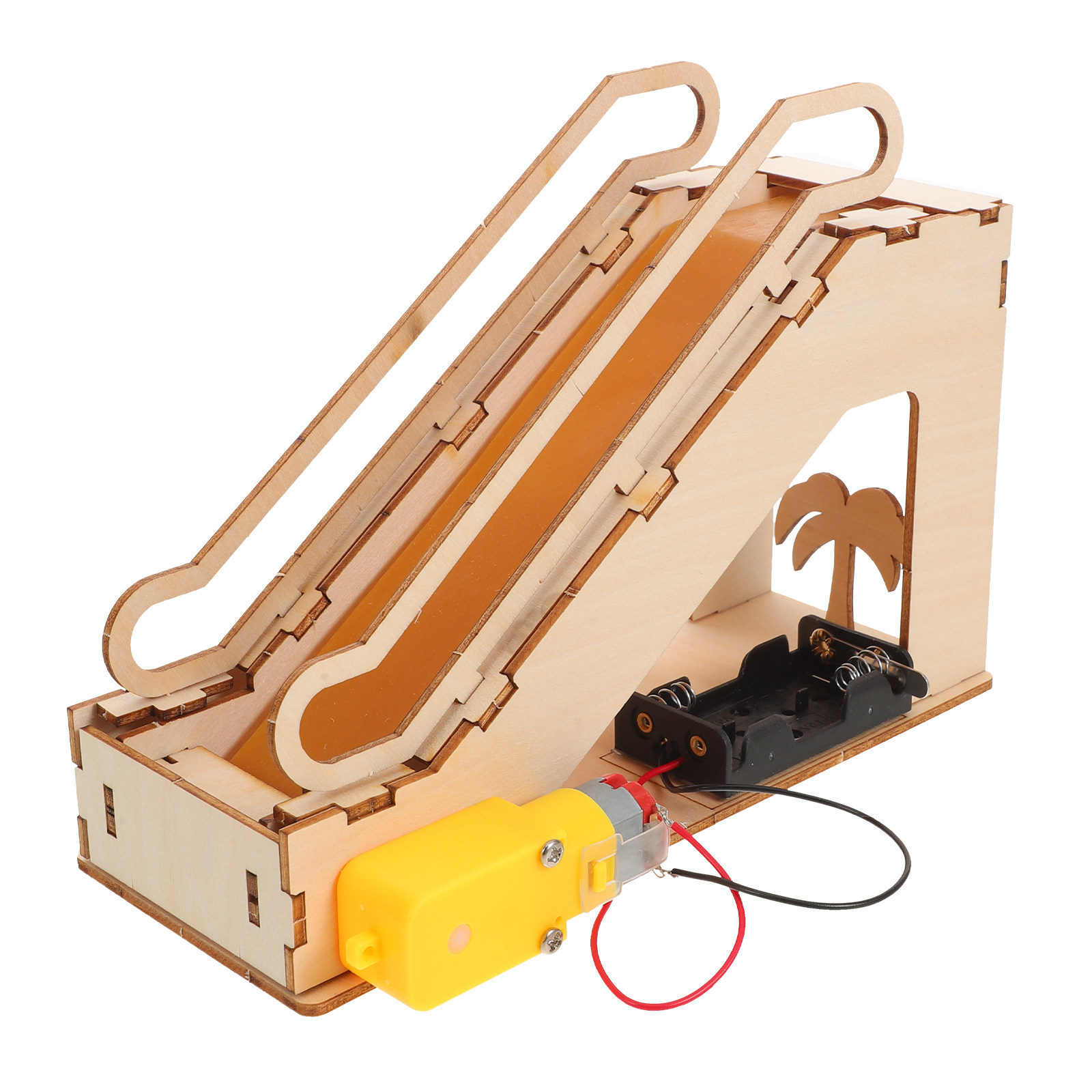 Science Experiment Kit - Miniature Mechanical Elevator Electric Escalator Wooden
