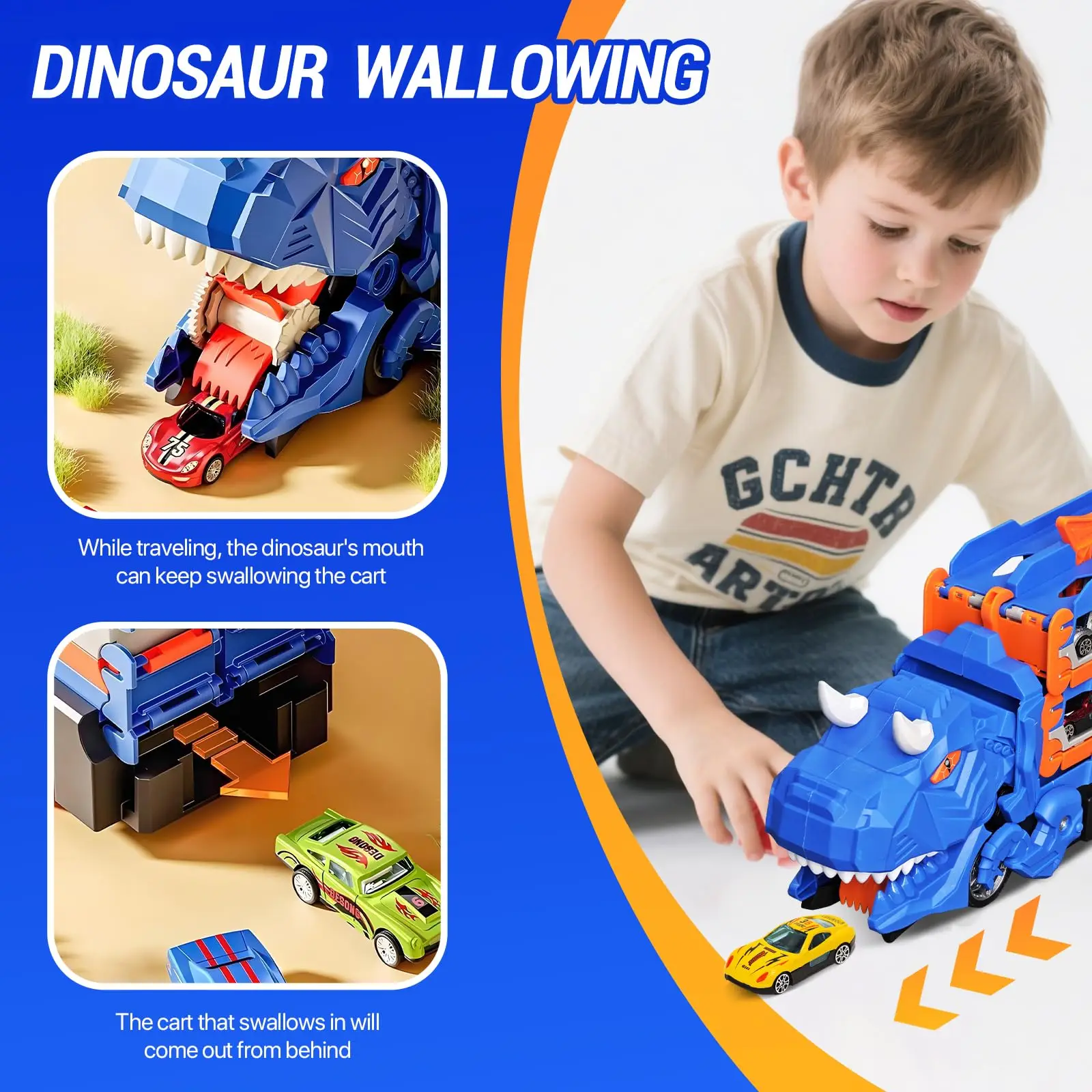 Dinosaur Transport Truck Toy R - Kids Toys Unique review and price