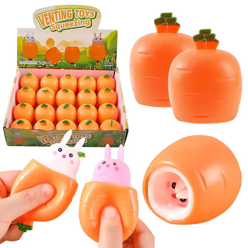 Cute Carrot Rabbit Squeeze Toy - Kids Toys Unique review and price