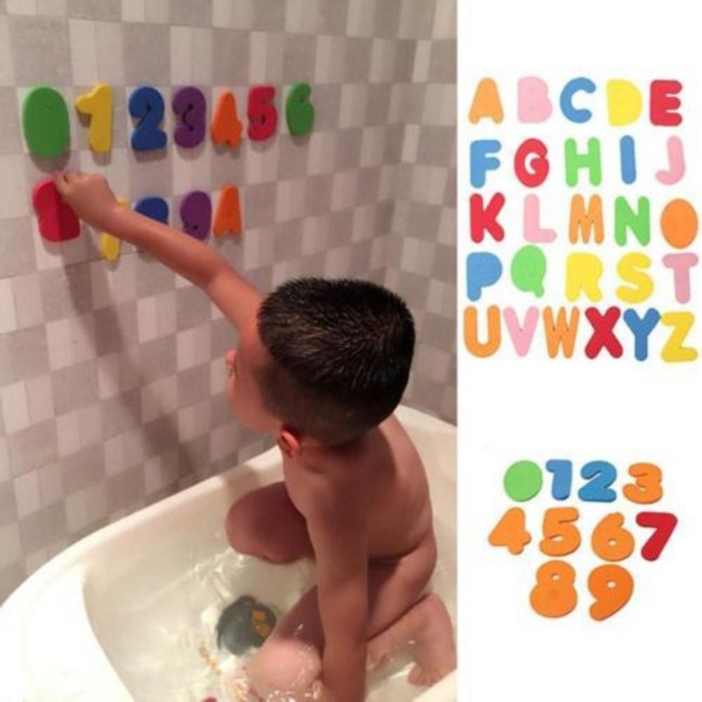 36 pcs Sticker Game Swimming P - Bath Letter Number Foam review and price