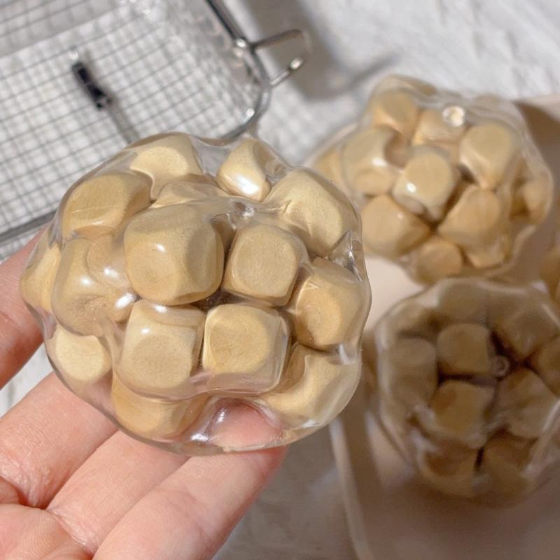 Wooden Noisy Ball Squishy Toy  - Kids Toys Entertainer review and price