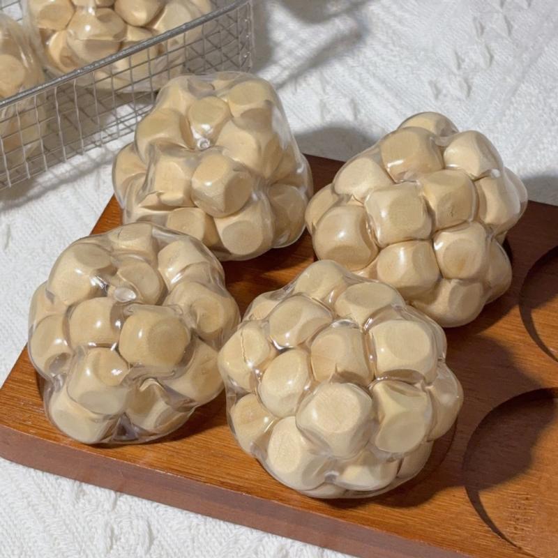 Wooden Noisy Ball Squishy Toy  - Kids Toys Entertainer review and price