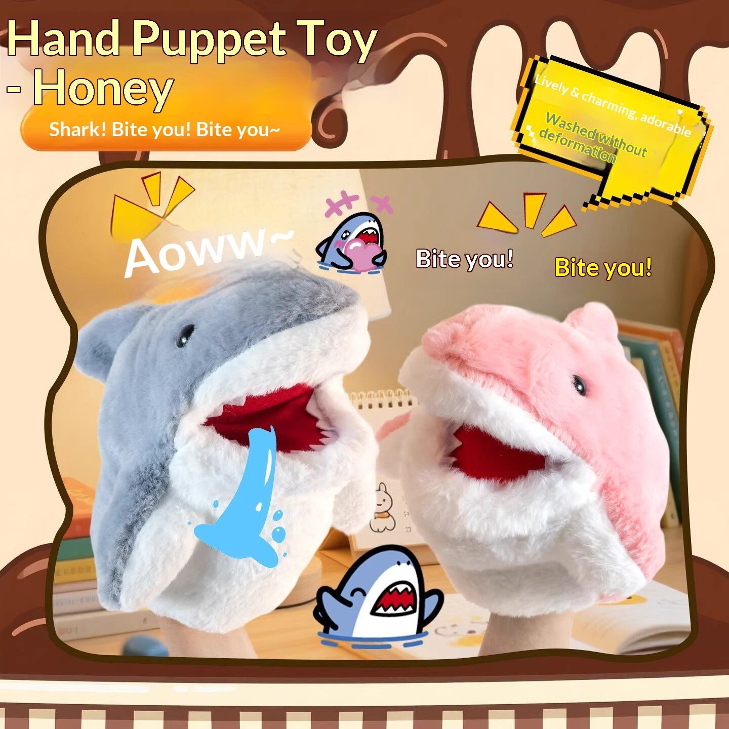 Shark Hand Puppet Plush Shark  - Kids Toys Play review and price