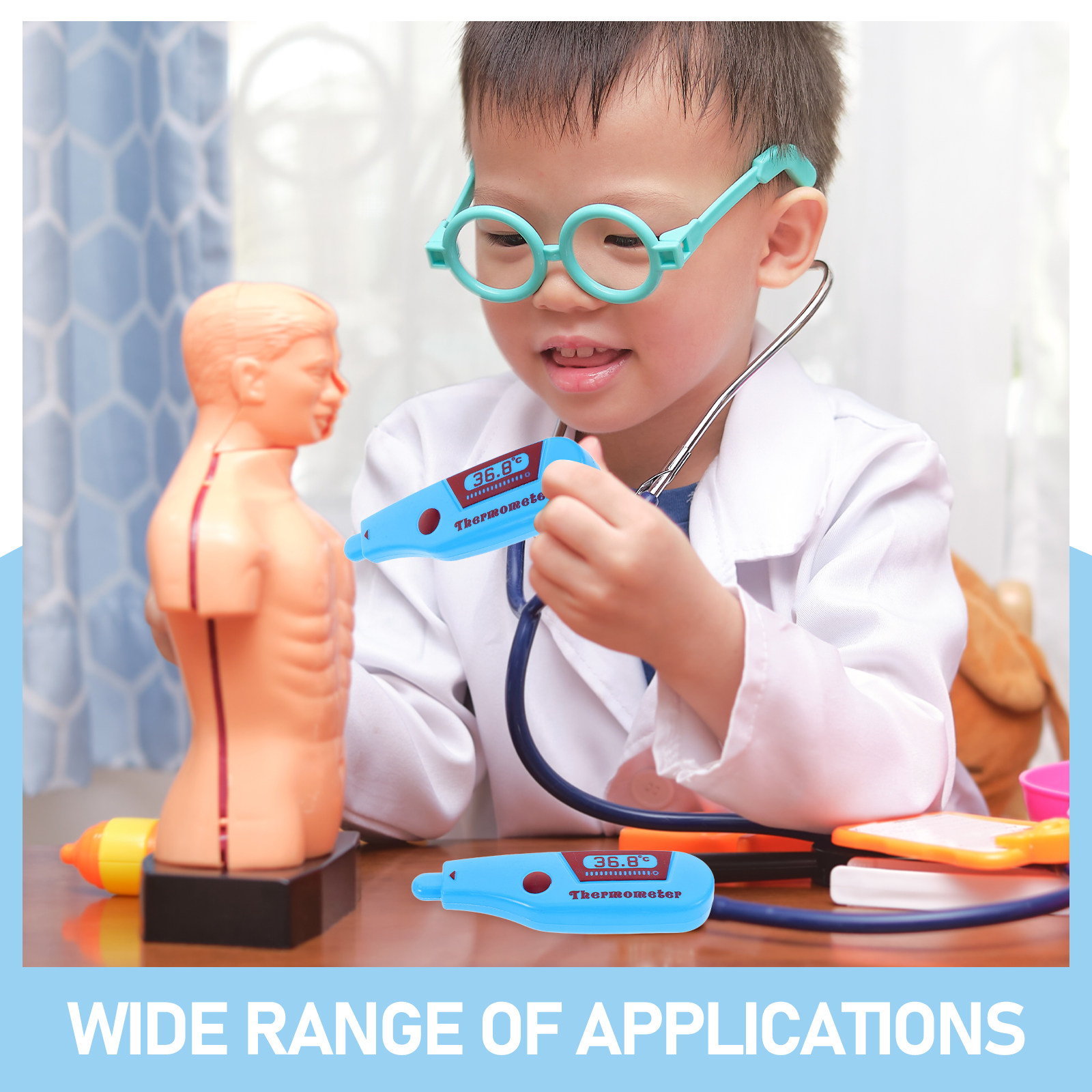 10Pcs Realistic Doctor Thermom - Kids Toys Doctor Set review and price