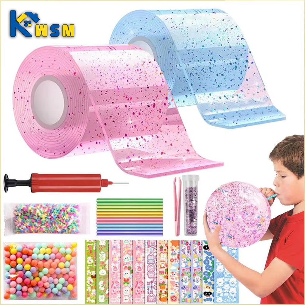 Glitter Nano Glue Set Bubble B - Slime Making Kit review and price