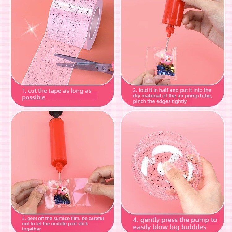 Glitter Nano Glue Set Bubble B - Slime Making Kit review and price